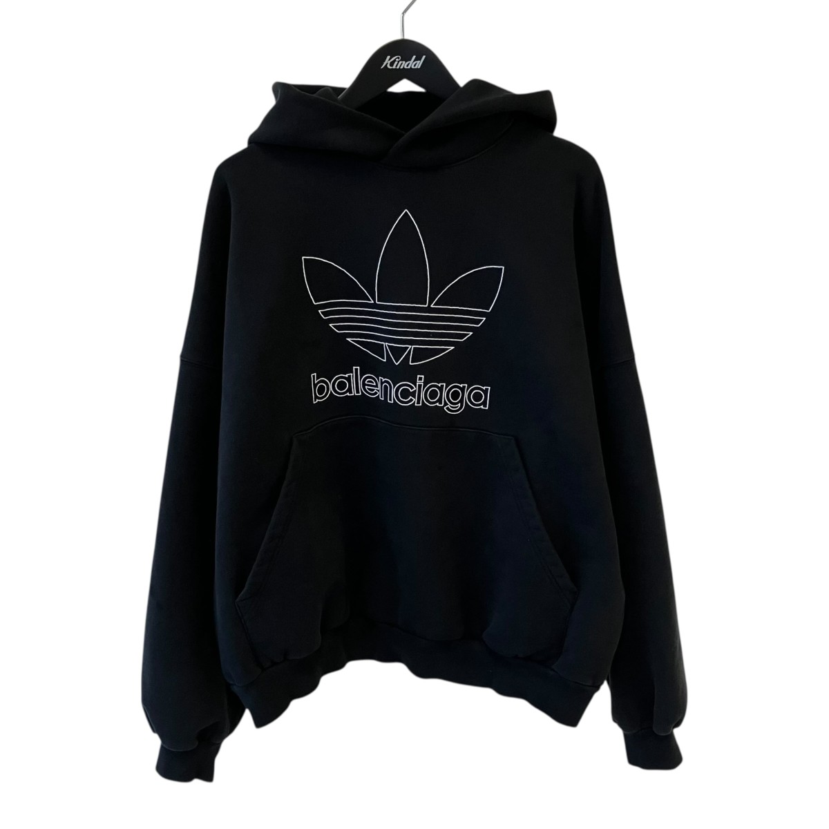 【中古】 BALENCIAGA×adidas　 パーカー 712396 ブラック サイズ：1 【110426】（バレンシアガ×アディダス）