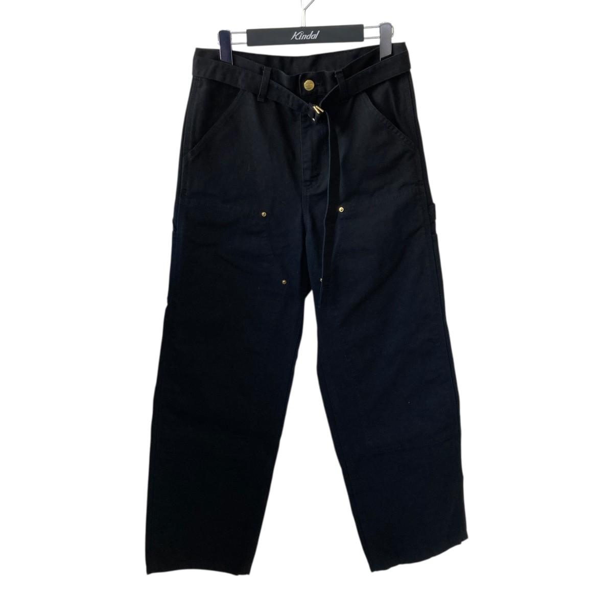 【中古】 sacai　 Carhartt WIP Duck Pants ペインターパンツ 25-00991S ブラック サイズ：0 【110426】（サカイ）