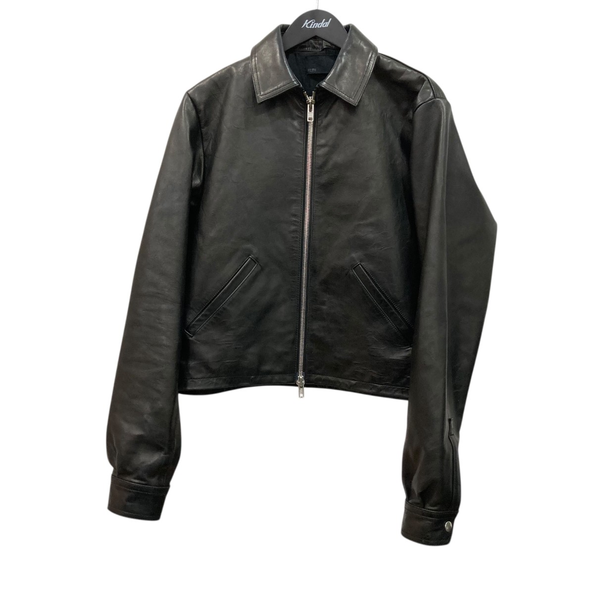 【中古】 FILTH　 26SS CLASSIC SHIRT レザージャケット FL261LE01 ブラック サイズ：2 【110426】（フィルス）