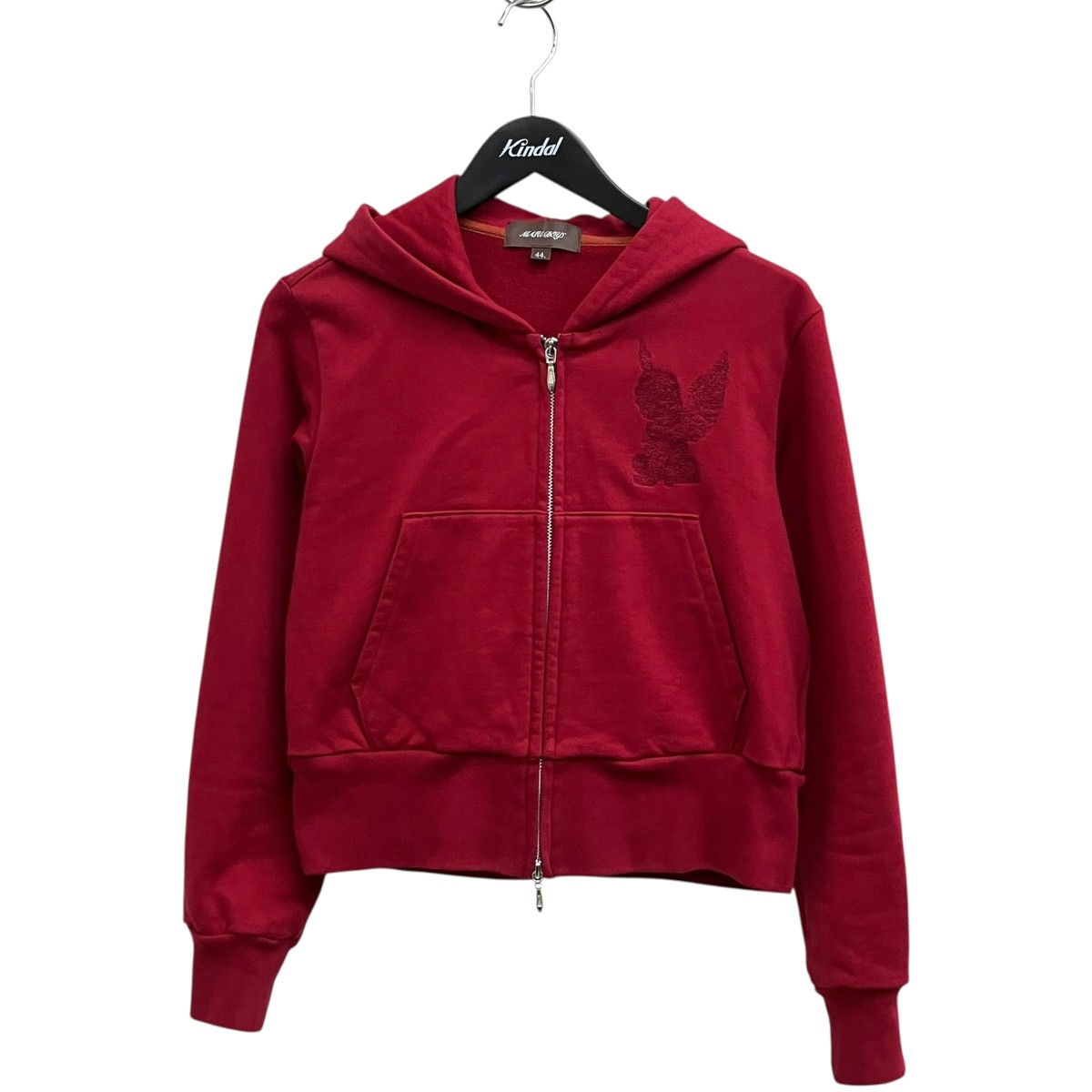 【中古】 MASU　 MB ZIP-UP HOODIE パーカー B25F9CS001 レッド サイズ：44 【110426】（エムエーエスユー）