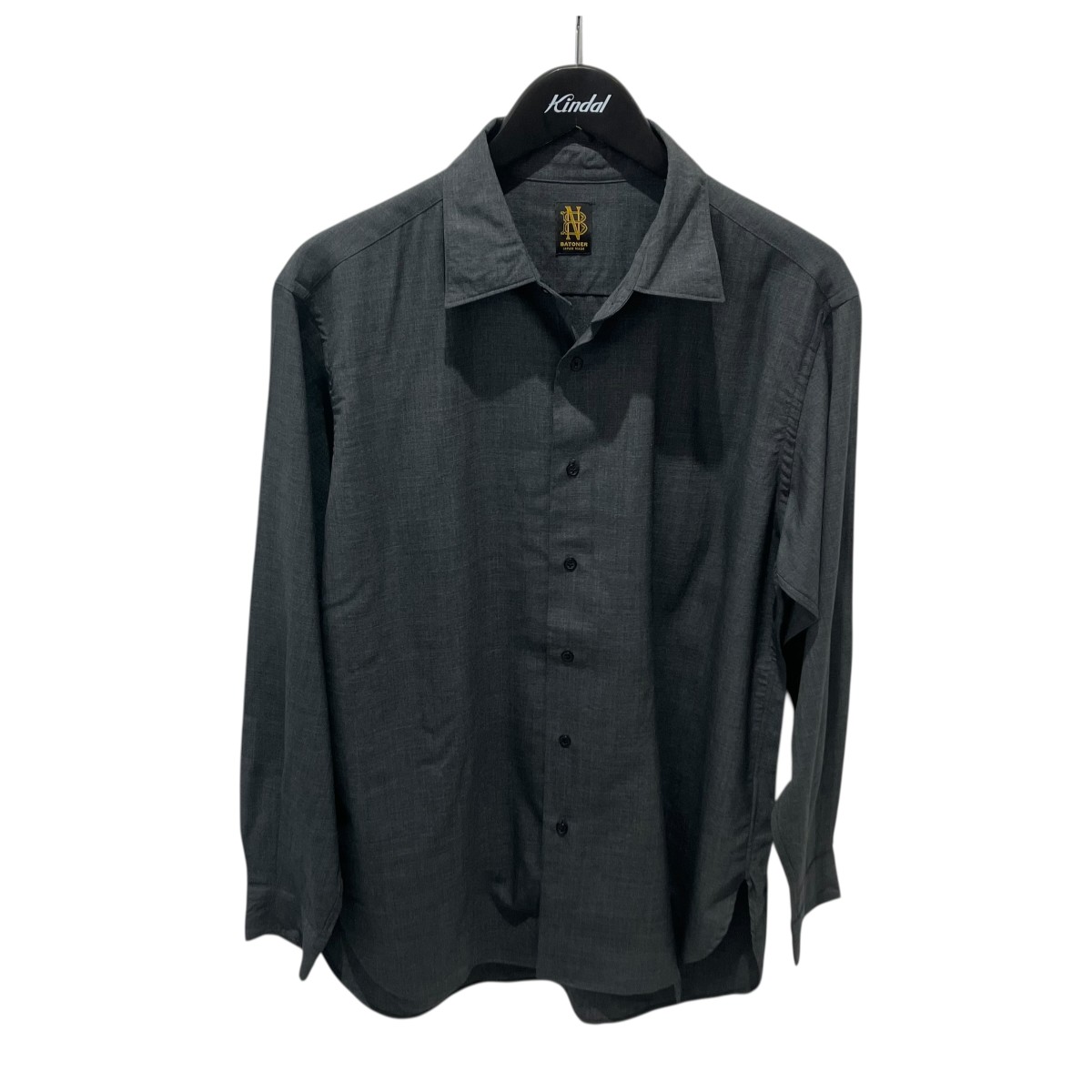 【中古】 BATONER　 長袖シャツ BN-24FM-007 グレー サイズ：1 【110426】（バトナー）