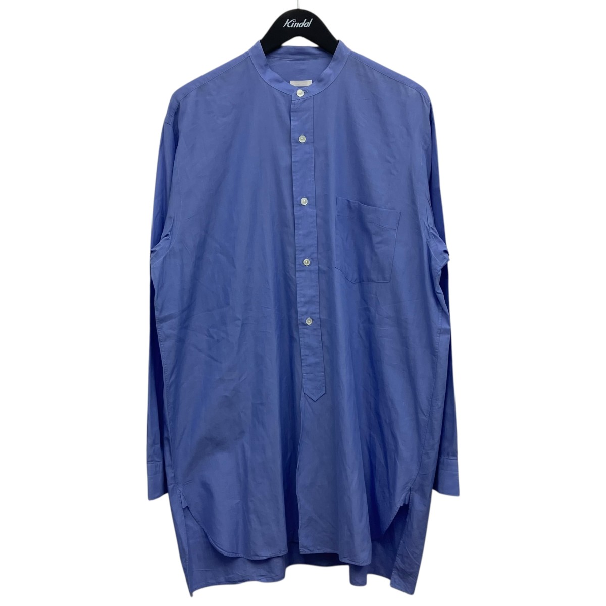 【中古】 COMOLI　 バンドカラーシャツ ブルー サイズ：3 【110426】（コモリ）