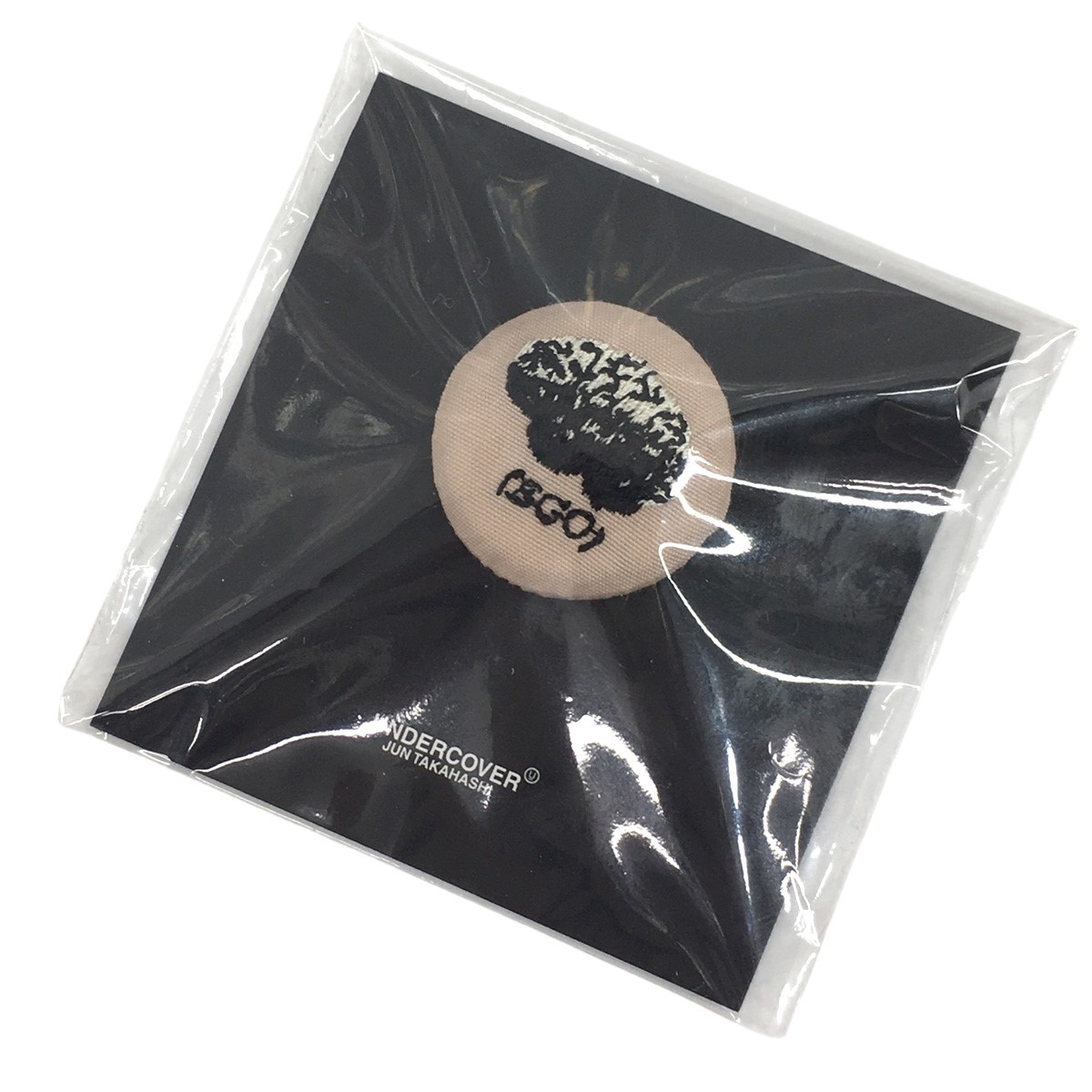【中古】 UNDERCOVER 26SS PINS ピンバッジ ピンズ ブレイン グレー×ベージュ 【110426】(アンダーカバー)