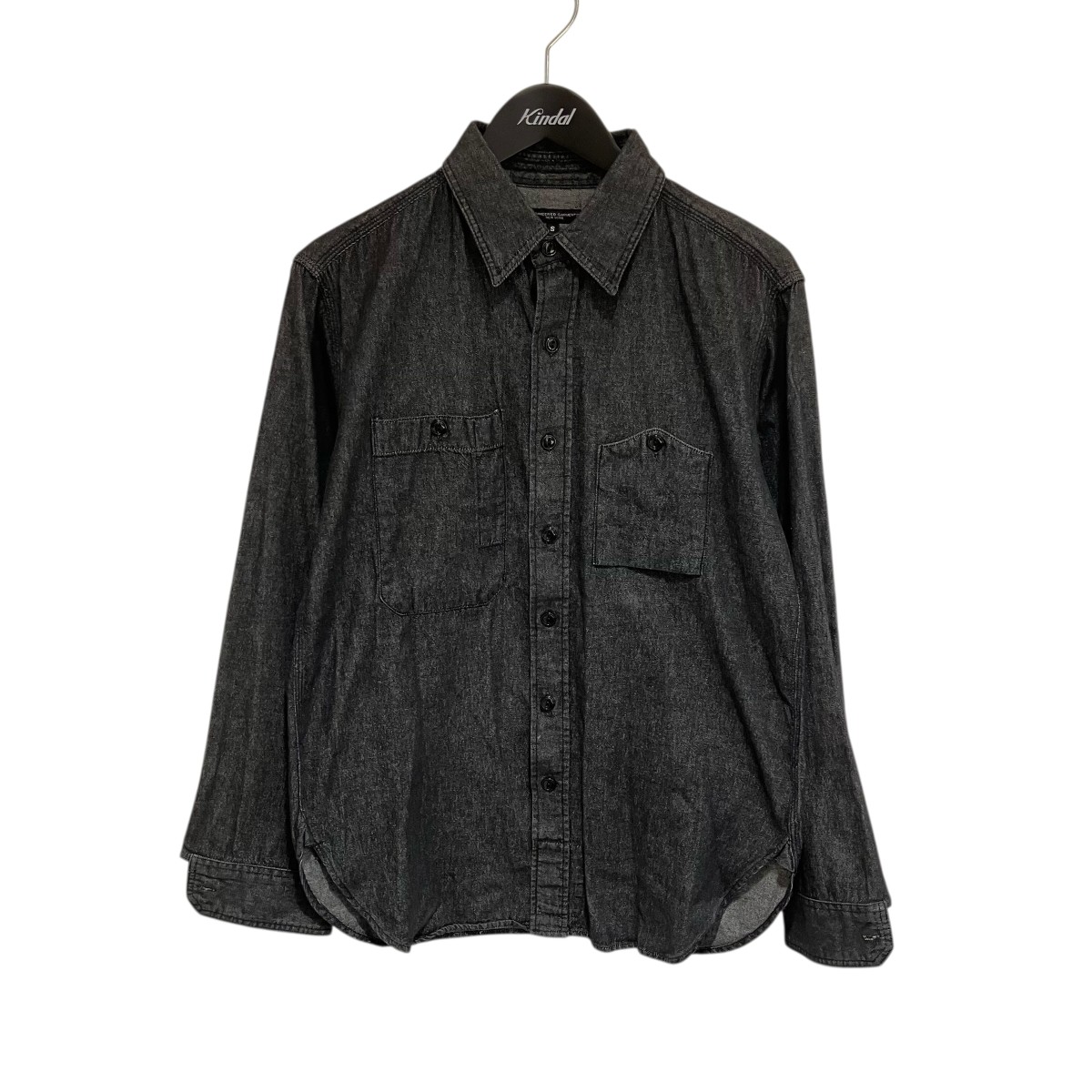 【中古】 Engineered Garments　 Work Shirt - Cotton Denim Shirting デニムシャツ ブラック サイズ：S 【110426】（エンジニアドガーメンツ）