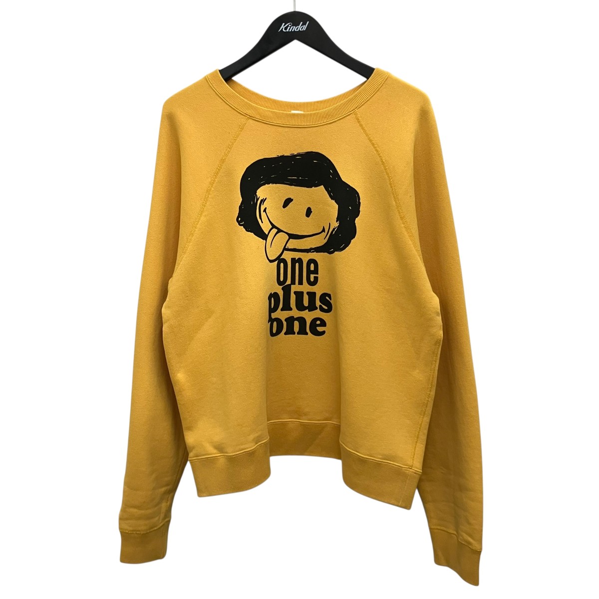 【中古】\u003cBR\u003egodard haberdashery×HEUGN\u003cBR\u003eプリントスウェット 黄色 大きさ：M\u003cBR\u003e【通貨価値思いなおす】