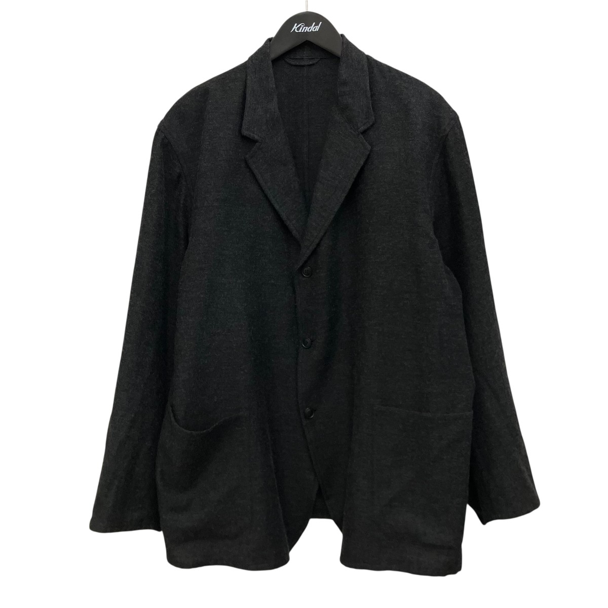 【中古】COMOLI カシミヤシルクセットアップ A03-01005 濃灰色 大きさ：3 【110426】（コモリ）