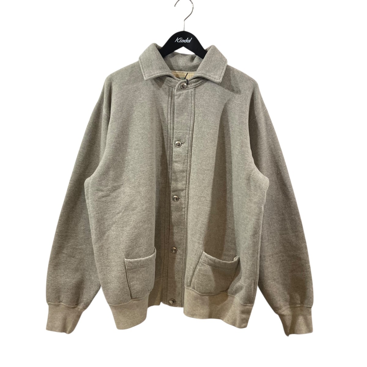 【中古】 A．PRESSE　 26SS Vintage Sweat Cardigan スウェットカーディガン 26SAP-05-14 グレー サイズ：4 【110426】（アプレッセ）