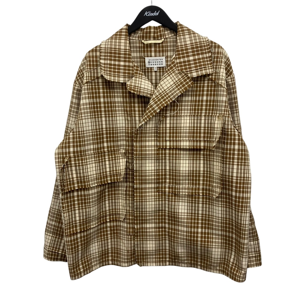 【中古】Maison Margiela 厚地の外套大きさ 赤銅色読み合わせる上衣 赤銅色 大きさ：48 【120426】（メゾンマルジェラ）