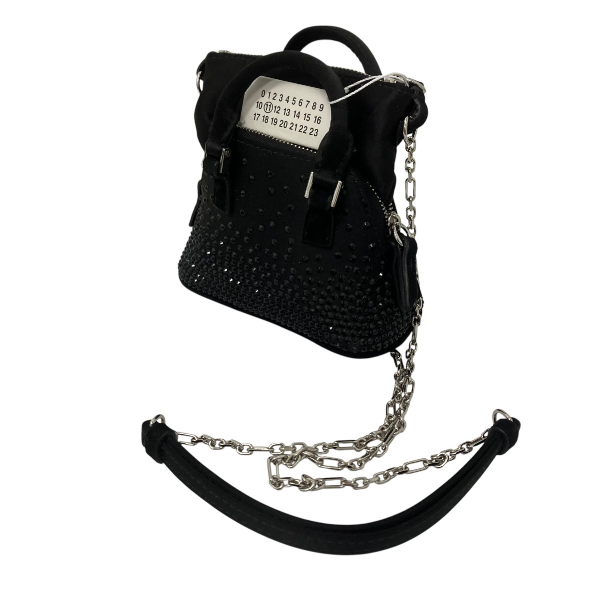【中古】Maison Margiela 5ACクラシックベイビーチェーンショルダーバッグ 黒いこと 大きさ：- 【120426】（メゾンマルジェラ）