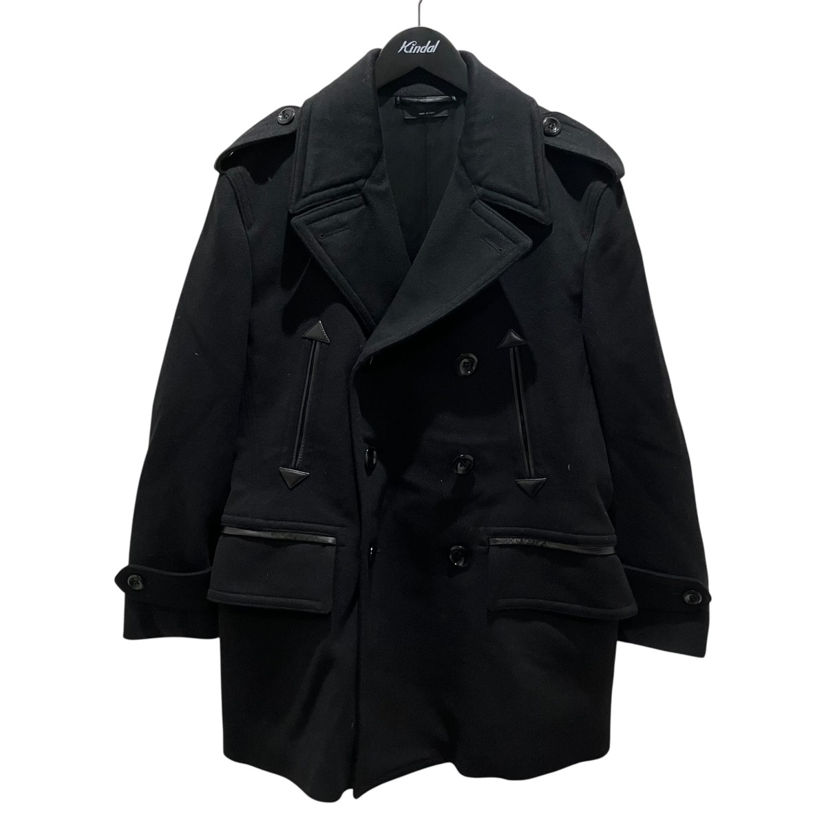 【中古】TOM FORD Pコート BB062 TFO118 ブラック サイズ:50 【120426】(トムフォード)|ブランド古着のカインドオル