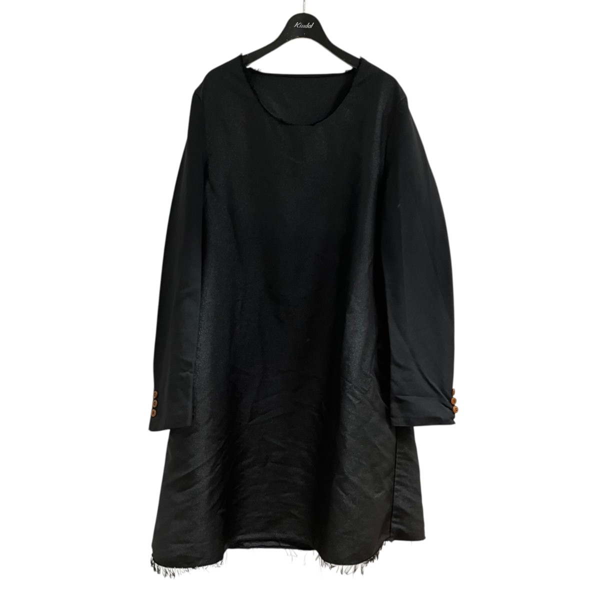 【中古】COMME des GARCONS HOMME PLUSメランジポリエステルプルオーバー ブラック サイズ：S【価格見直し】｜ブランド古着のカインドオル