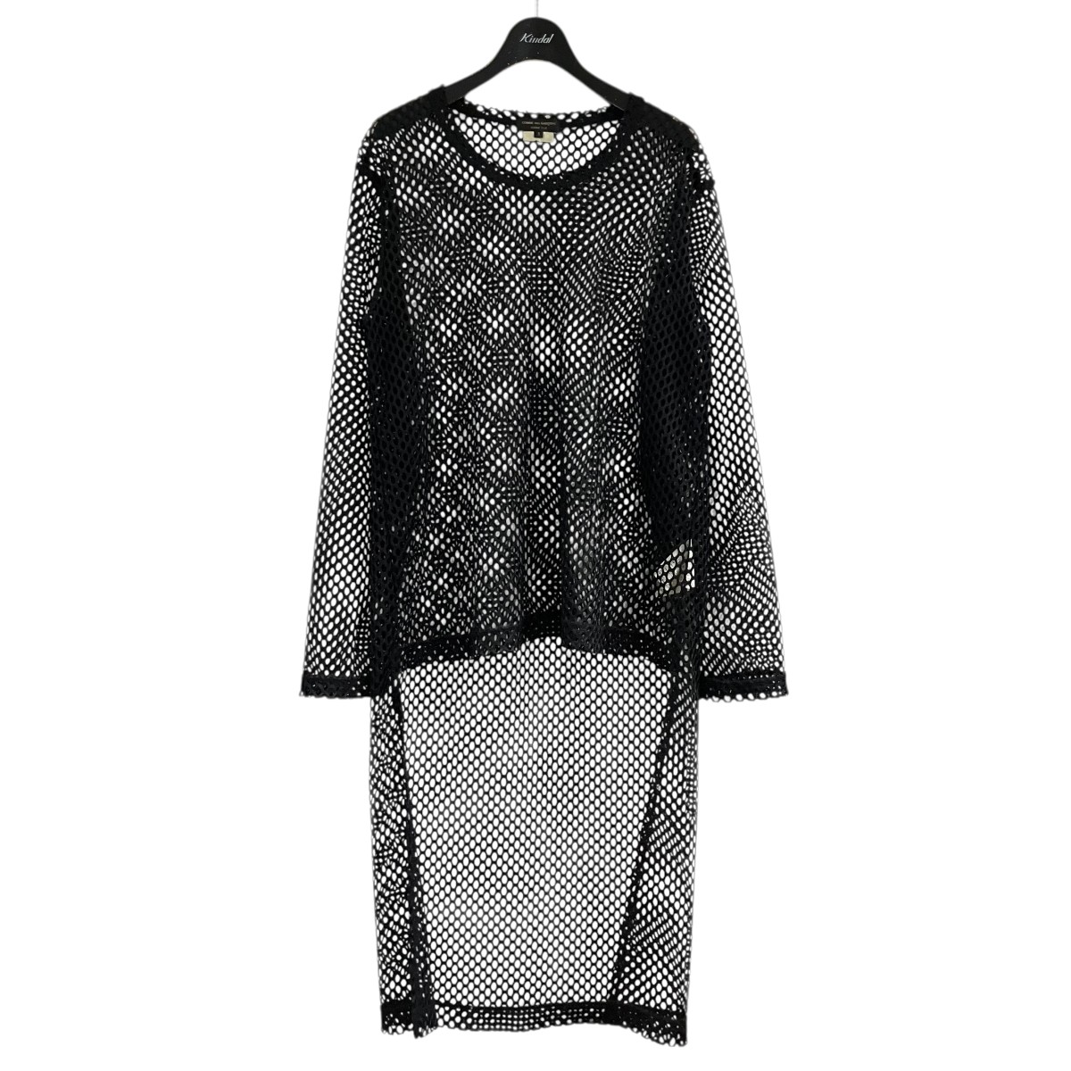 【中古】 COMME des GARCONS HOMME PLUS　 ロングメッシュカットソー ブラック サイズ：S 【120426】（コムデギャルソンオムプリュス）