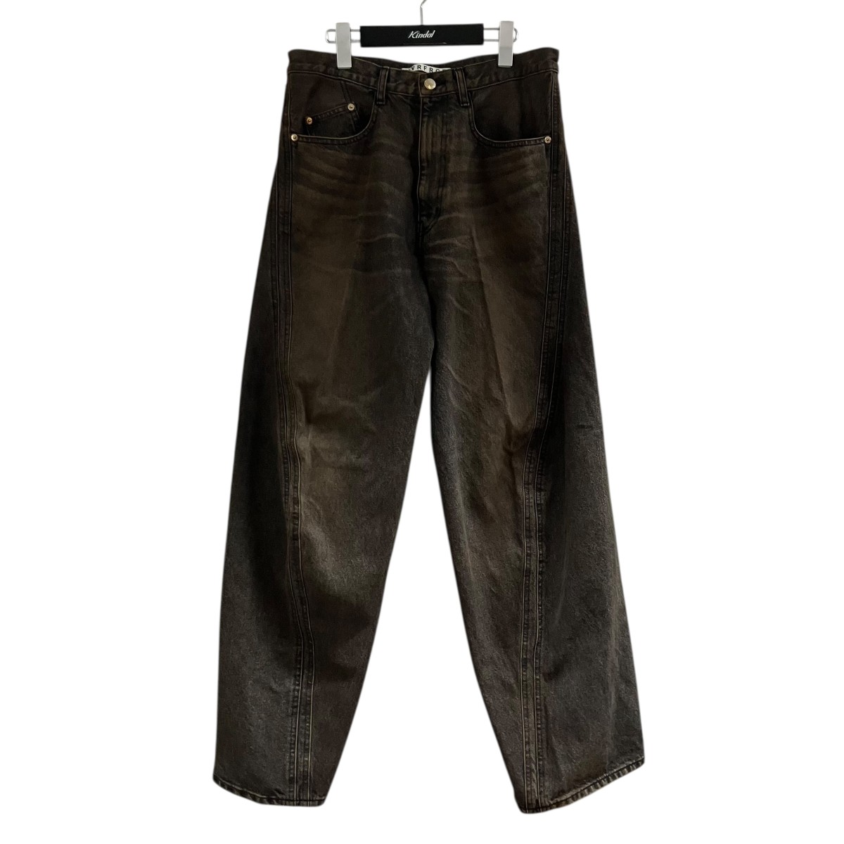 【中古】NVRFRGTデニムパンツ ブラウン サイズ:2【価格見直し】|ブランド古着のカインドオル
