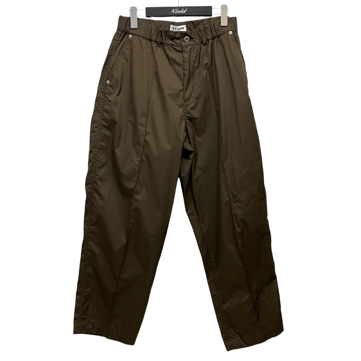【中古】 TTT MSW　 23SS ナイロンパンツ TTT-2023SS-PT06 Water Proof Wide Pants ブラウン サイズ：M 【120426】（ティーモダンストリートウエア）
