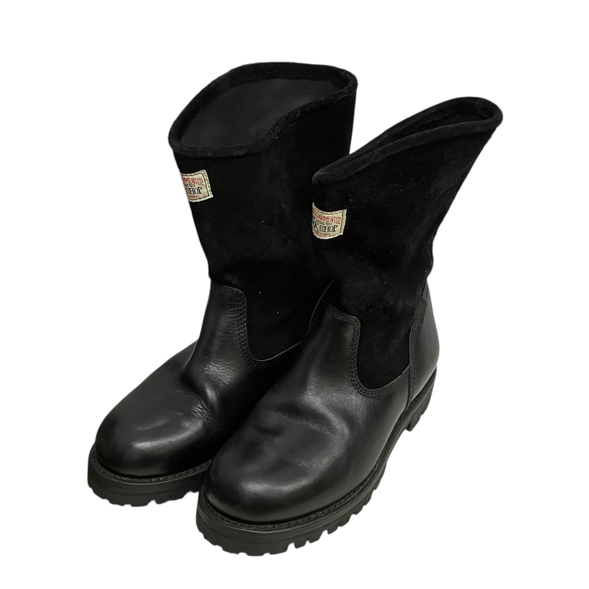 【中古】stussy×OUR LEGACY Work Shop Work Boot スウェードうつり変わりなめし革ブーツ 9471 黒いこと 大いさ：42 【120426】（ステューシー×アワーレガシー）