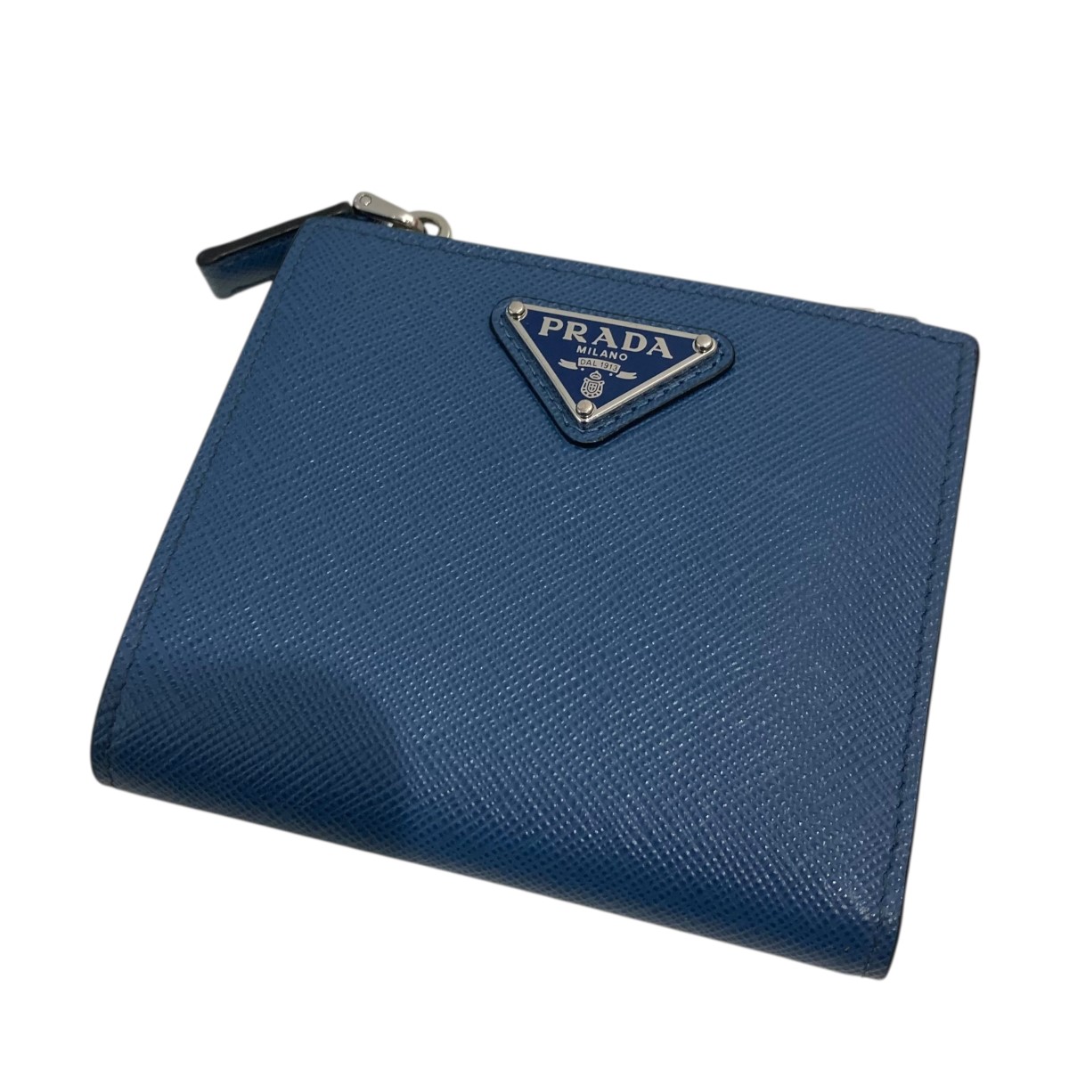 【中古】PRADA ３角形一皿二つ折り金入れ 米国海軍 大きさ：- 【120426】（プラダ）
