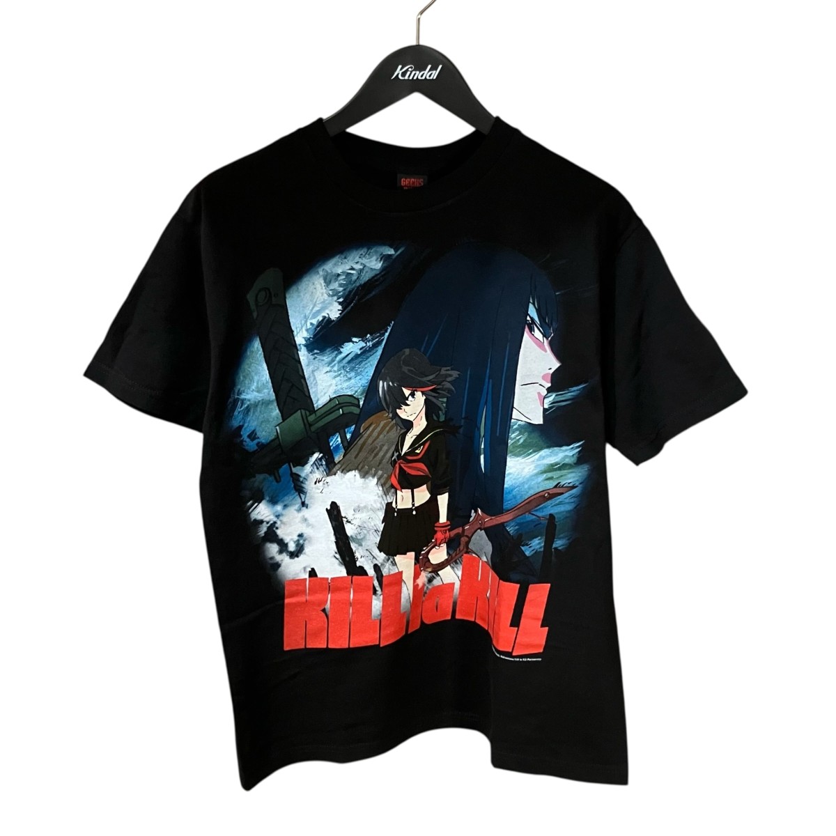 【中古】\u003cBR\u003eGEEKS RULE×KILL la KILL\u003cBR\u003eキルラキルシルクスクリーンプリントプルオーバー 黒いこと 大きさ：M\u003cBR\u003e【必要経費思いかえす】