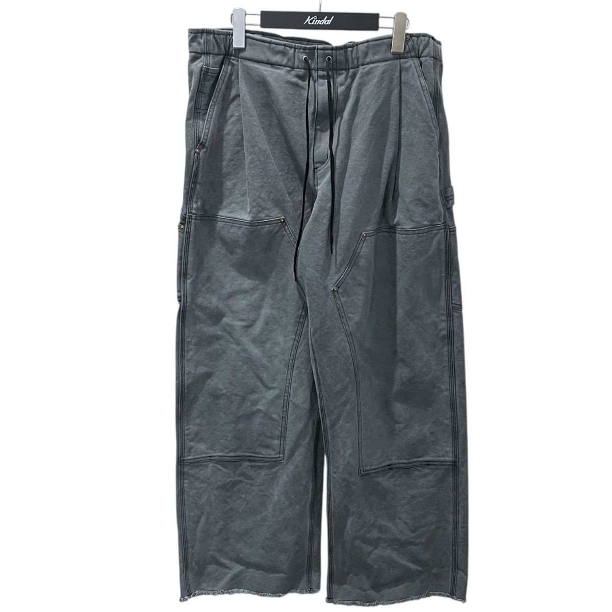 【中古】N．HOOLYWOOD 25AW 製作ダブルニーワークパンツ TUCK PANTS TUCK PANTS タックズボン下 2252-CP71-038 濃灰色薄墨色 大きさ：40 【130426】（エヌハリウッド）