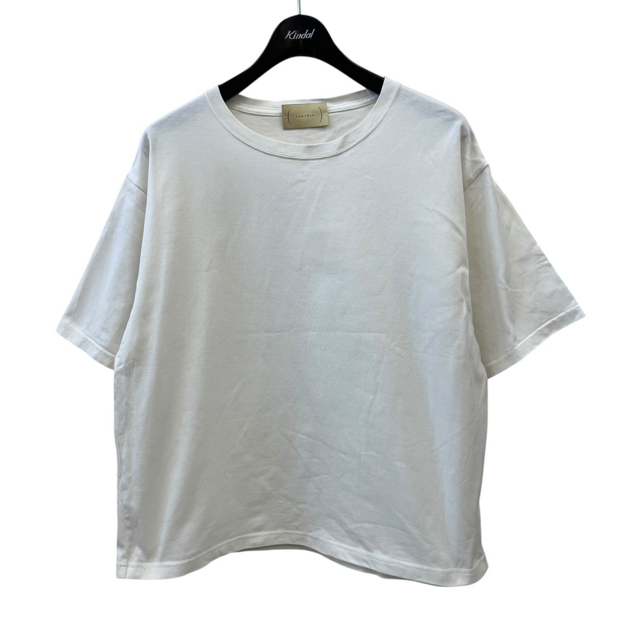 【中古】 cantate　 クルーネックＴシャツ 23SSCA0386 ホワイト サイズ：0 【120426】（カンタータ）