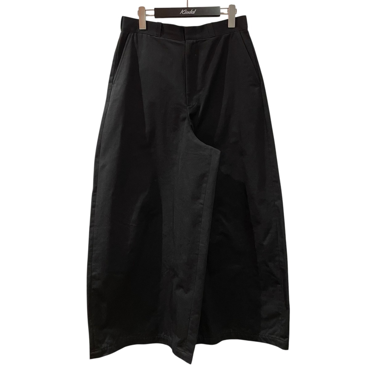 【中古】LAD MUSICIAN25AW CORDURA CHINO ROUND PANTS ワイドチノパン 2225-536 ブラック サイズ：44【価格見直し】｜ブランド古着のカインドオル