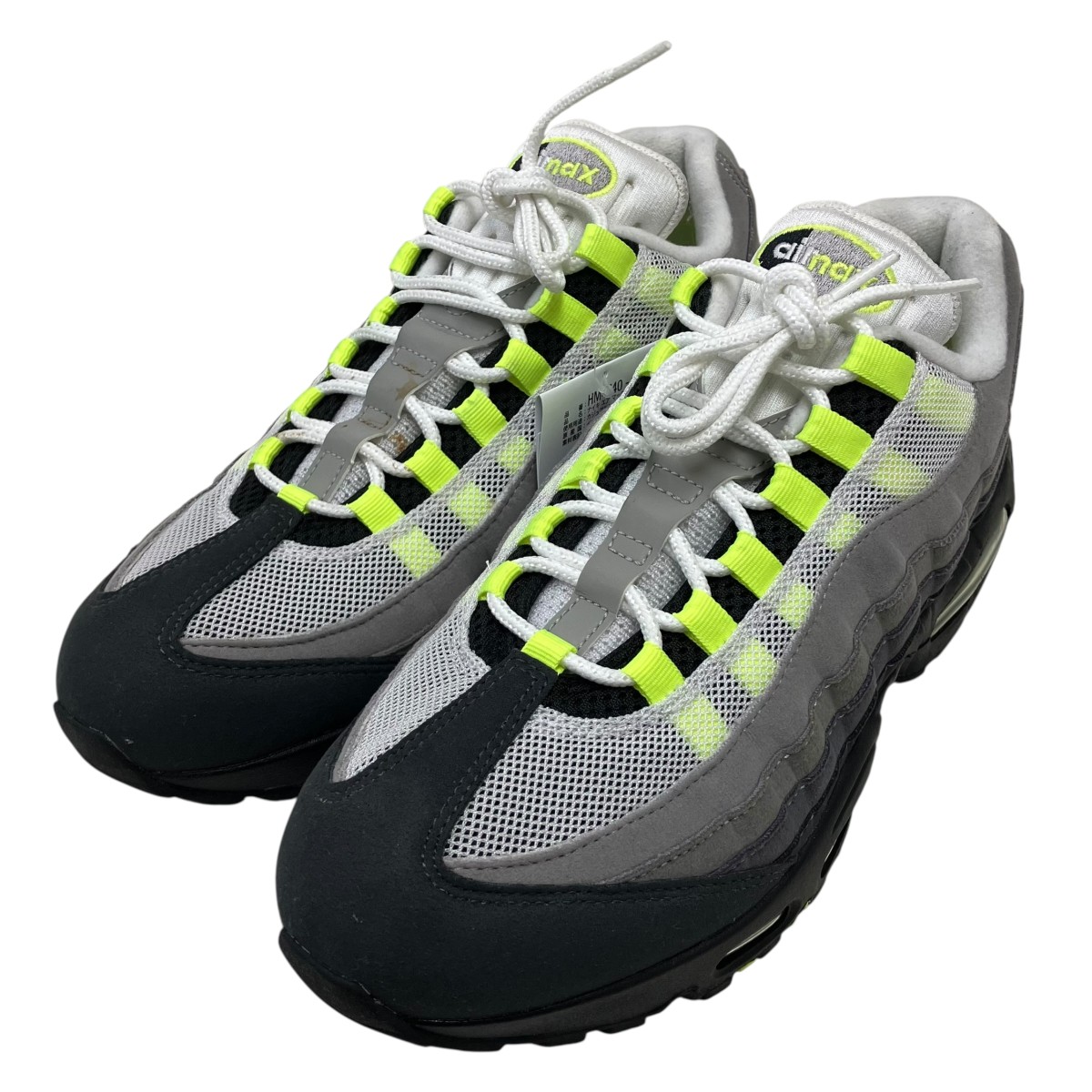 【中古】NIKE Nike Air Max 95 OG Big Bubble ローカットスニーカー グレー×グリーン サイズ：28cm 【130426】（ナイキ）