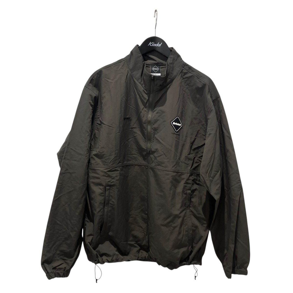 【中古】 F．C．R．B．　 NYLON QUARTER-ZIP BLOUSON ナイロンジャケット fcrb-252051 グレー サイズ：L 【130426】（エフシーアールビー）