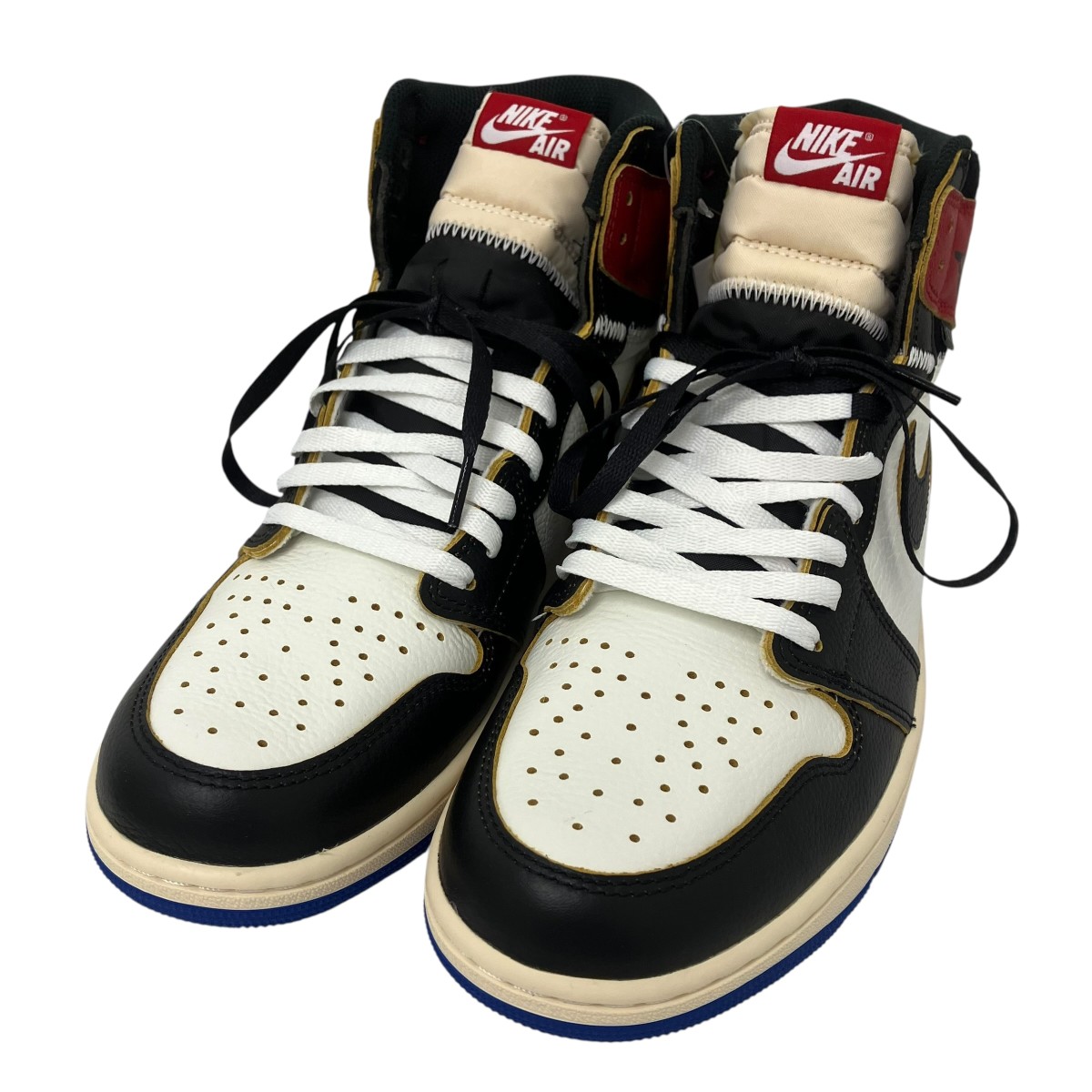 【中古】<br>NIKE×FRAGMENT DESIGN×UNION<br>ハイカットスニーカー ホワイト×ブラック サイズ：29cm<br>【価格見直し】