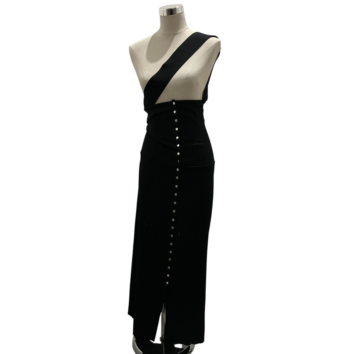 【中古】 FETICO　 STRAPS KNIT LONG SKIRT ニットロングスカート FTC252-0708 ブラック サイズ：2 【130426】（フェティコ）
