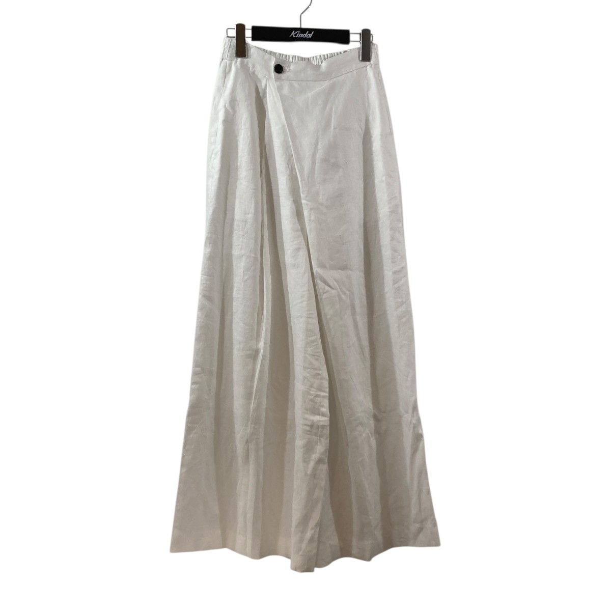 【中古】 HYKE　 リネンワイドレッグパンツ パンツ 251-13336 ホワイト サイズ：2 【130426】（ハイク）