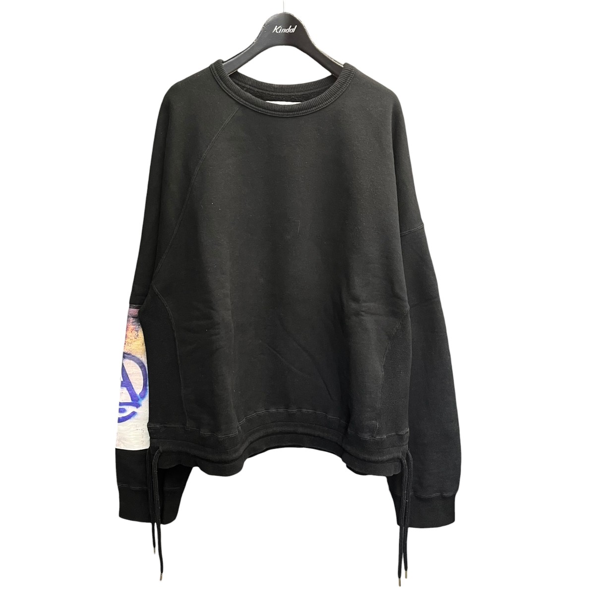 【中古】FACETASM RAGLAN SET-IN PULLOVER 流汗 MORK SW M04 黒いこと 大いさ：5 【130426】（ファセッタズム） メンズファッション-トップス-スウェット・トレーナー