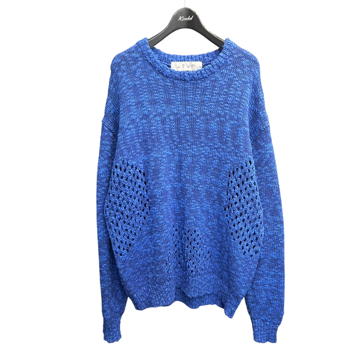 【中古】BAL VENTILATION CREWNECK SWEATER ニット ブルー サイズ:2 【130626】(バル)|ブランド古着のカインドオル