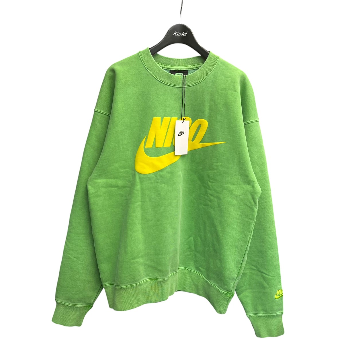 【中古】NIKE×NIGONRG Crew Fleece スウェット FV5941 310 黄緑 サイズ:M【価格見直し】|ブランド古着のカインドオル