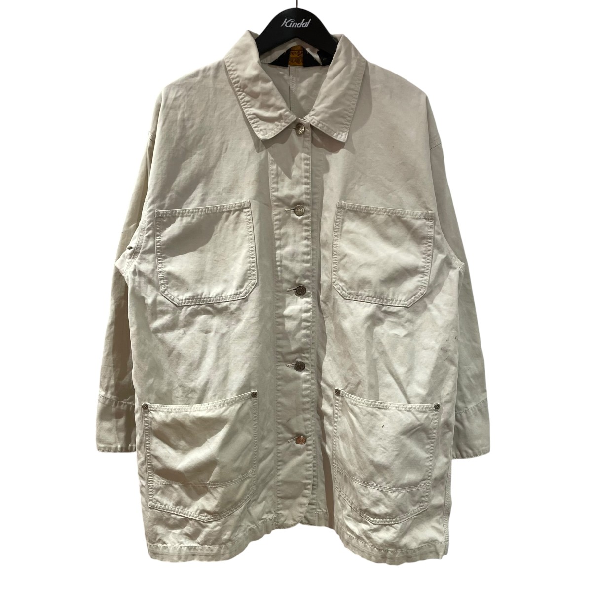 【中古】\u003cBR\u003eEddie Bauer\u003cBR\u003e80S 黒付け札 押しかぶせる櫂 ベージュ 大いさ：M\u003cBR\u003e【必要経費思いかえす】 メンズファッション-コート・ジャケット