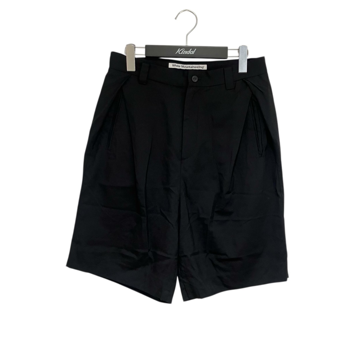 【中古】 WHITE MOUNTAINEERING　 TROPICAL WOOL 2 TUCK SHORT PANTS ハーフパンツ WM2471404 ブラック サイズ：0 【130426】（ホワイトマウンテニアリング）