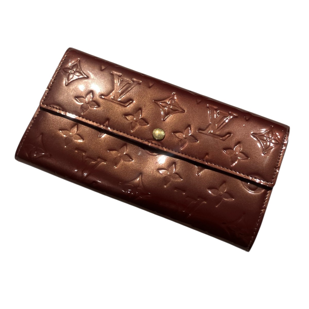 【中古】 LOUIS VUITTON　 ヴェルニポルトフォイユ・サラ 長財布 M93530 ワインレッド サイズ：記載なし 【130426】（ルイヴィトン）
