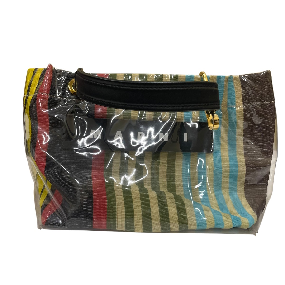 【中古】 MARNI　 グロッシーグリップ ハンドバッグ BMMP0013Q0 P2740 マルチカラー 【130426】（マルニ）