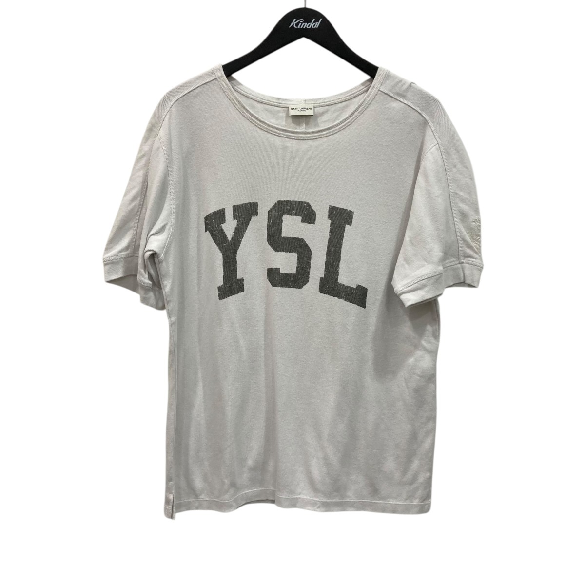 【中古】 Saint Laurent Paris　 半袖カットソー 667856 アイボリー サイズ：XS 【140426】（サンローランパリ）
