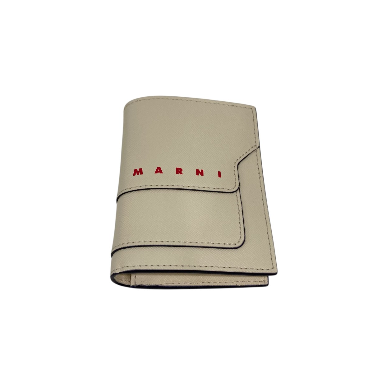 【中古】MARNI BILLFOLD 2つ折り財布 アイボリー 【140426】(マルニ)|ブランド古着のカインドオル