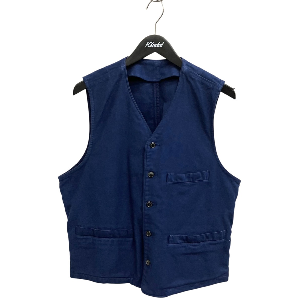 【中古】 Porter Classic　 MOLESKIN CLASSIC VEST ベスト ネイビー サイズ：M 【140426】（ポータークラシック）
