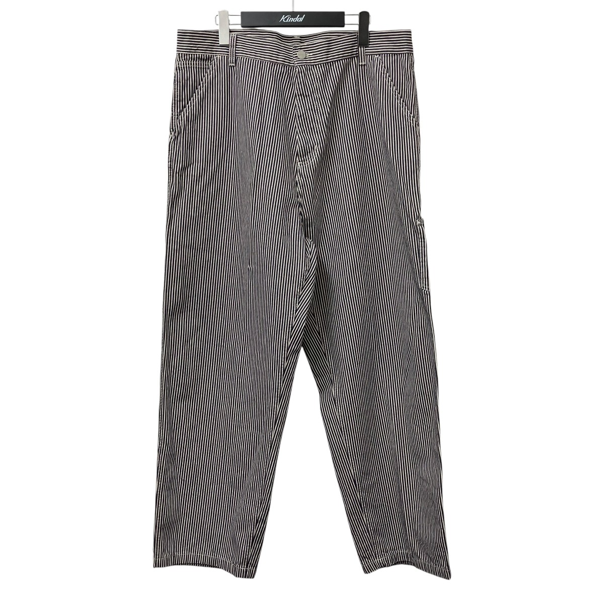 【中古】 CarHartt　 TERRELL SK PANTS ストライプ パンツ ホワイト×ブラック サイズ：L 【140426】（カーハート）
