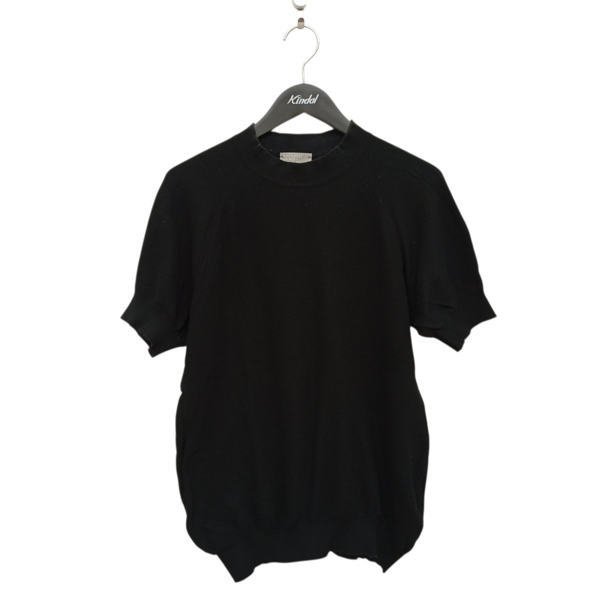 【中古】 MARGARET HOWELL×JOHN SMEDLEY　 半袖ニット ブラック サイズ：L 【140426】（マーガレットハウエル×ジョンスメドレー）