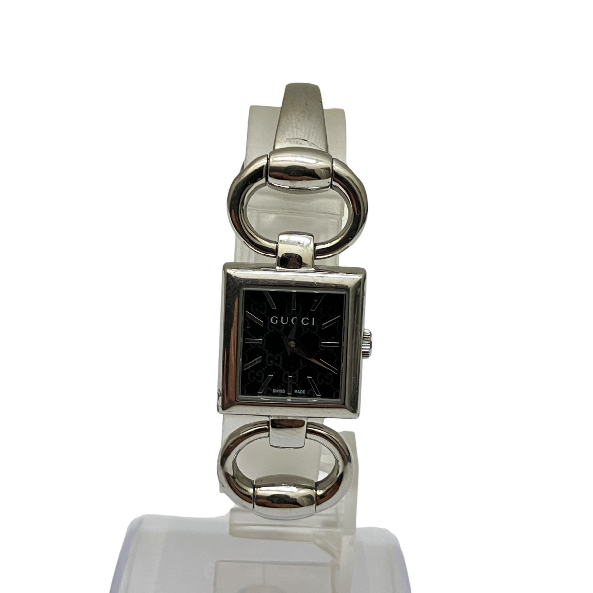【中古】 GUCCI　 トルナヴォーニ クォーツ腕時計 120 ブラック×シルバー 【140426】（グッチ） 22,651円