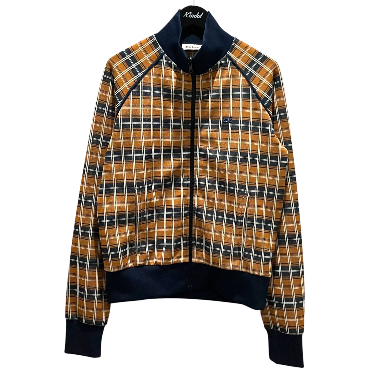 【中古】 WALES BONNER　 チェックジャケット ネイビー×ベージュ サイズ：M 【140426】（ウェールズボナー）