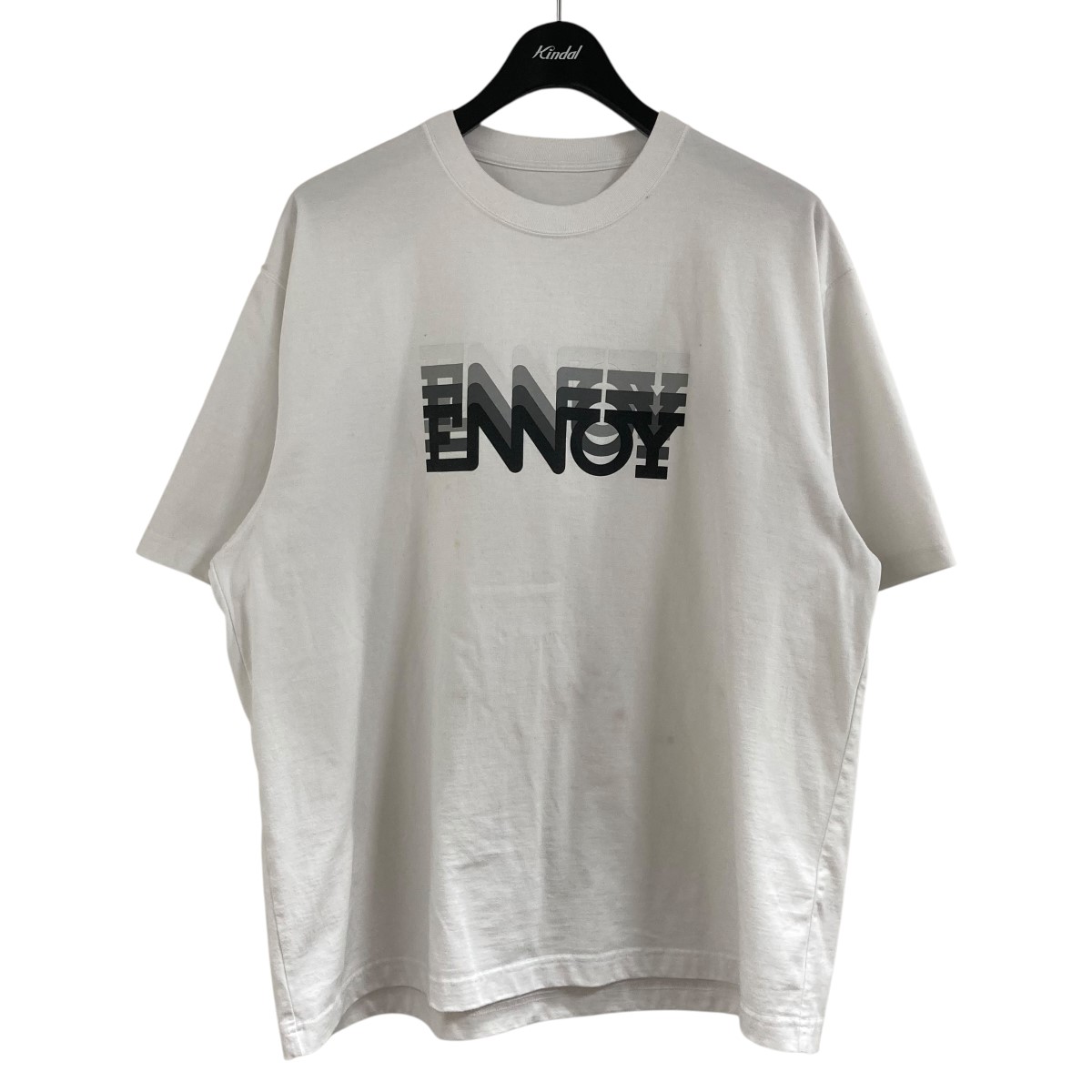 【中古】ENNOY　プリントTシャツ ホワイト サイズ：M 【140426】（エンノイ）｜ブランド古着のカインドオル