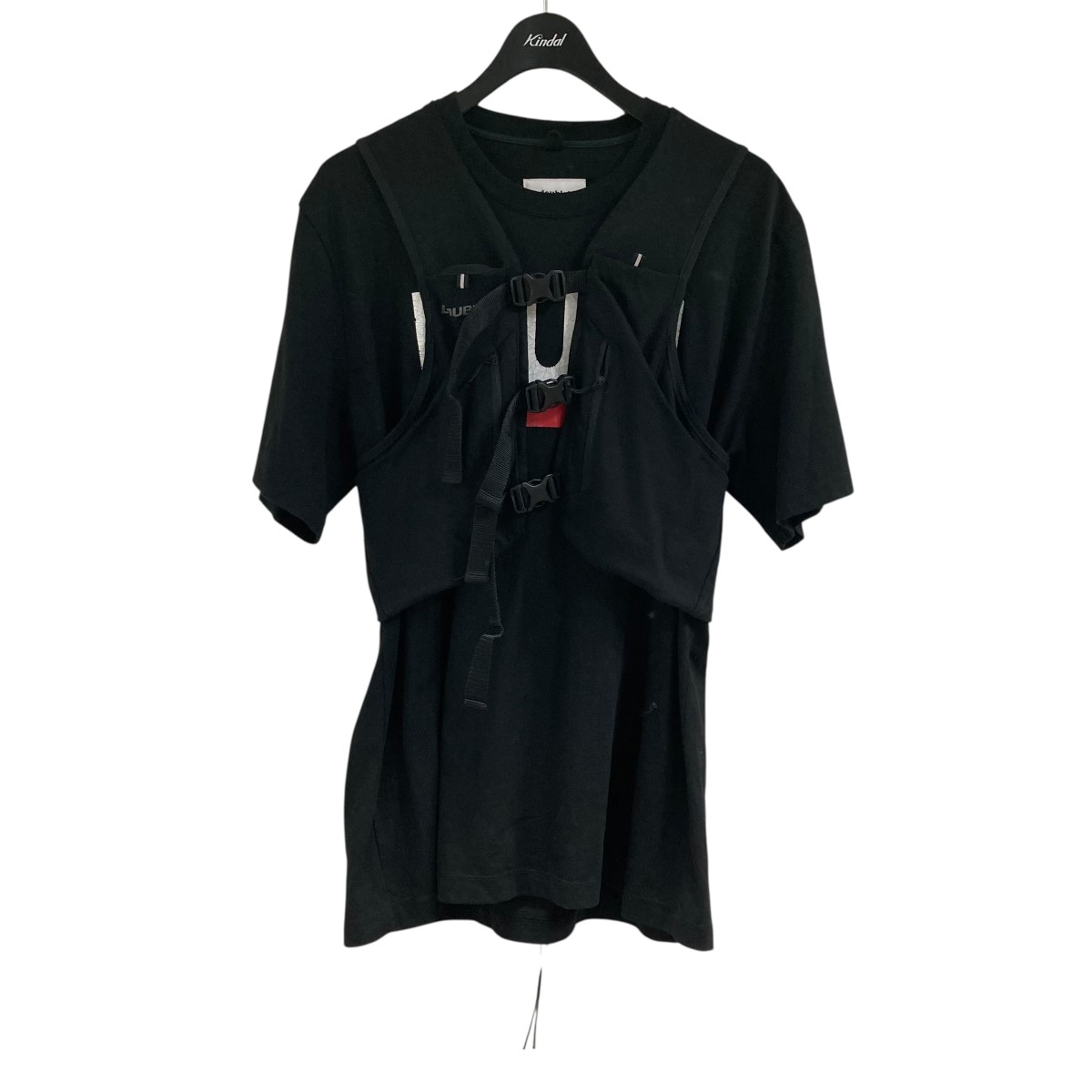 【中古】 doublet　 ベストドッキングTシャツ ブラック サイズ：M 【140426】（ダブレット）