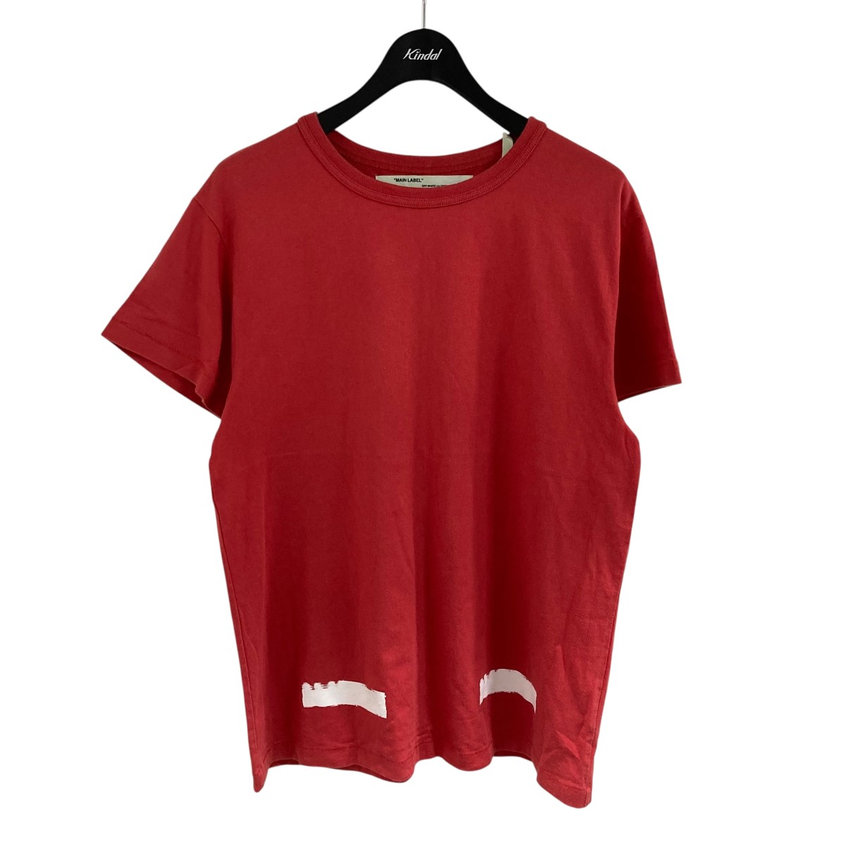 【中古】OFFWHITE　バックバイアスTシャツ レッド サイズ：XS 【140426】（オフホワイト）｜ブランド古着のカインドオル 11,070円
