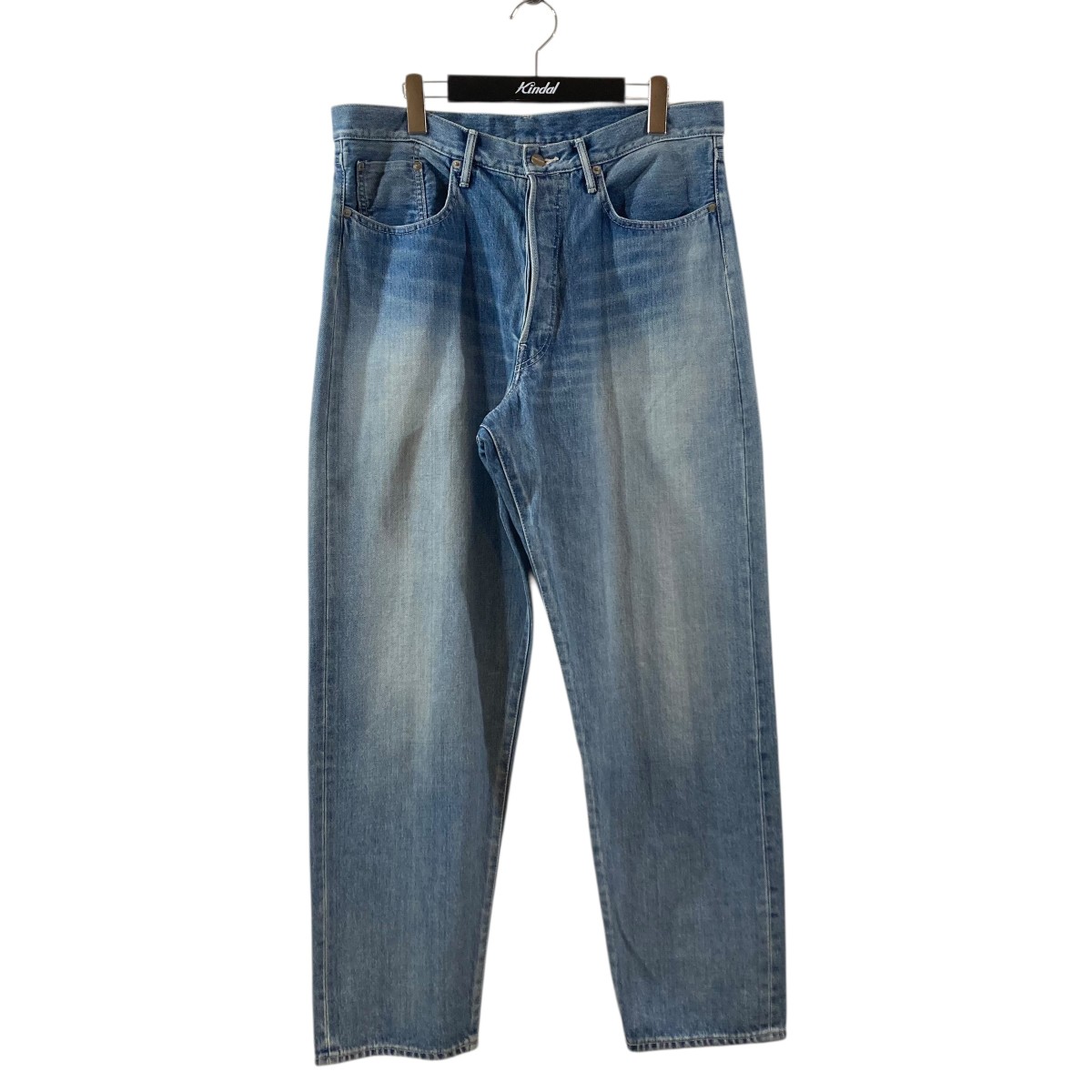 【中古】 Graphpaper　 Selvage Denim Five Pocket Tapered Pants デニムパンツ GU251-40183LB インディゴ サイズ：3 【140426】（グラフペーパー）