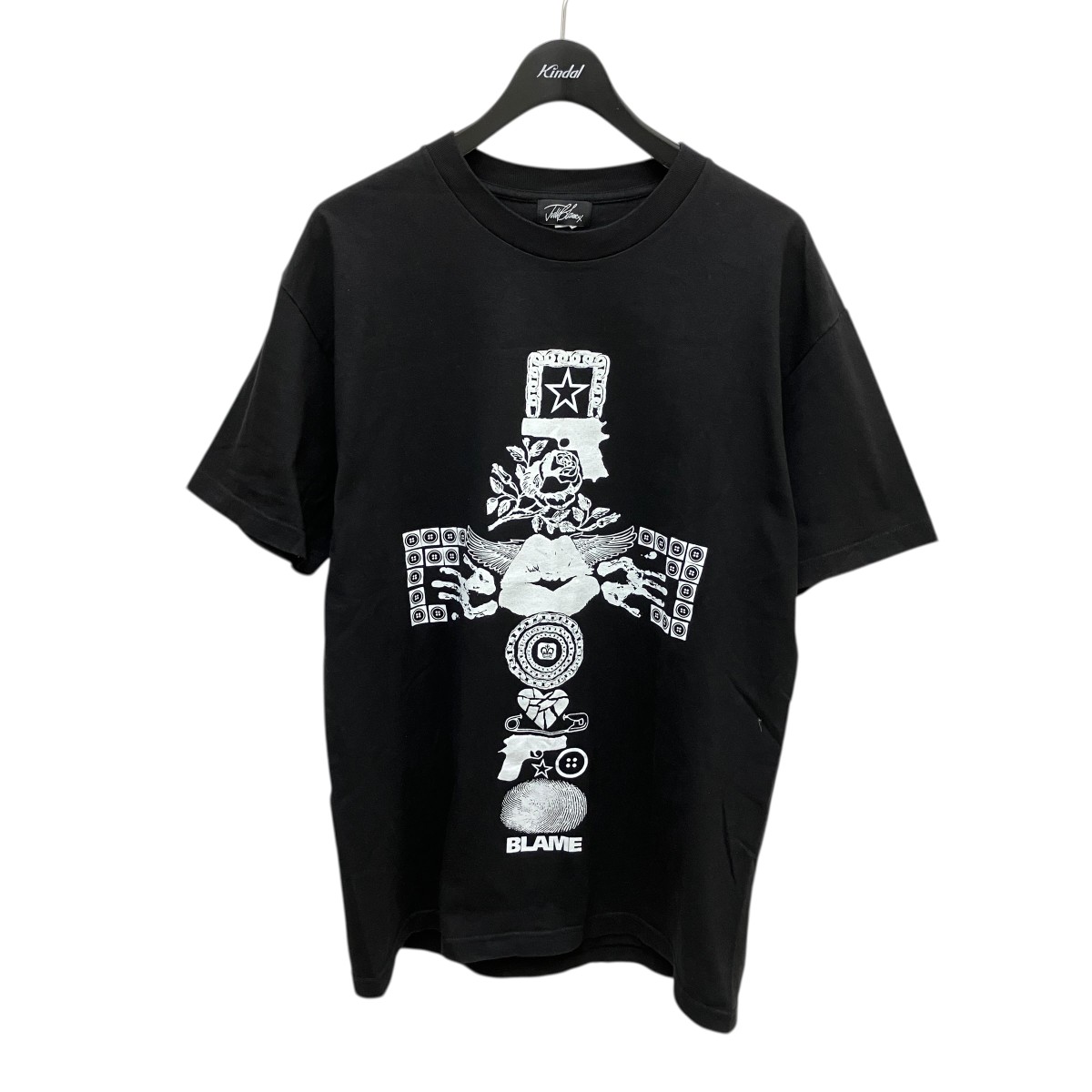 【中古】 JUDY BLAME　 19SSMEMORIAL TEE メモリアルTシャツ ブラック サイズ：L 【140426】（ジュディブレイム）