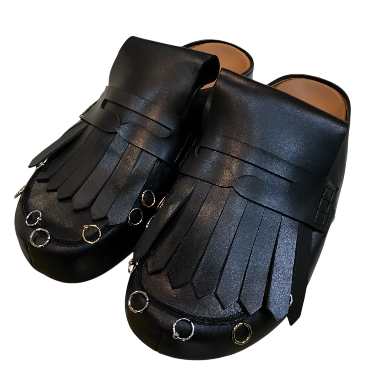 【中古】MARNI パッセルミュールスリッポン SBMR0003300 ブラック サイズ：43(28CM) 【150426】（マルニ）