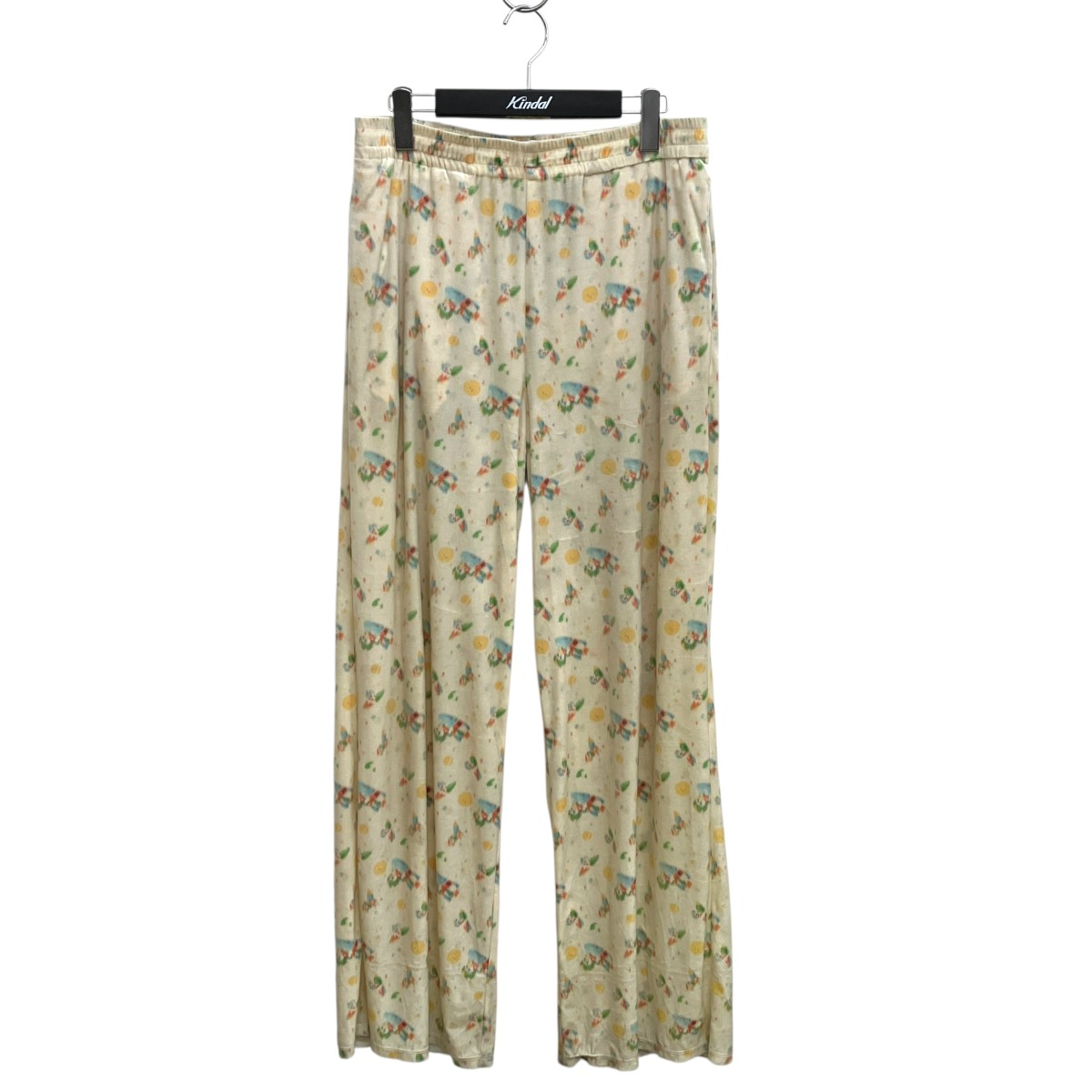 【中古】\u003cBR\u003eMASU\u003cBR\u003ePRINT VELOUR EASY PANTS ズボン下 MASS-PT1024 ベージュ 大きさ：48\u003cBR\u003e【通貨価値思いなおす】